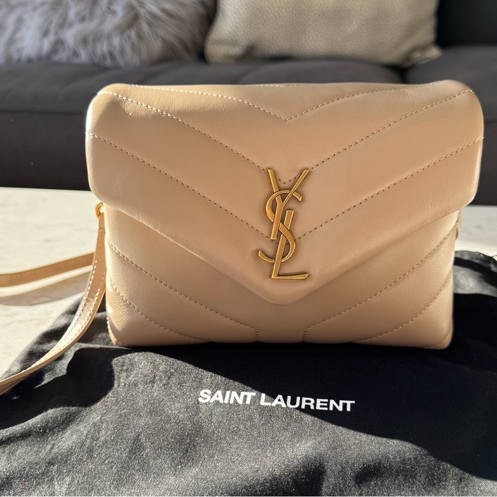 Saint Laurent Toy Mini Loulou Matelassé Leather Handbag